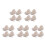 20Pcs Beige Cloth Basket Liners for Wicker Baskets Reusable Washable 9