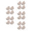 20Pcs Beige Cloth Basket Liners for Wicker Baskets Reusable Washable 10