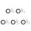 5Sets Easy-Install Toilet Valve Assembly Kit Durable Water 5