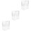 3Pcs Acrylic Cutter Storage Holder Transparent Kitchen Tool Organizer 7