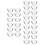 30Pcs Small Clear Glass Bowls Stackable Dessert Cups for Serving 8