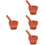4Ensembles Mortier Pilon Marron Pour Cuisine Ail Épices 8