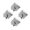 4Pcs Silver Metal Electrical Box Lockable Waterproof Outlet Protector 8