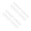 16Pcs White Flower Bouquet Mesh Wrap Polyester Acrylic Elegant Texture 7