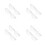 16Pcs White Flower Bouquet Mesh Wrap Polyester Acrylic Elegant Texture 8