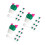24Pièces Couvercles Cartoon PVC Vert Protection Réutilisable 5