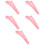 5Pcs Reusable Pink Cat Feeding Spoon Plastic Small Lightweight Feeder 9