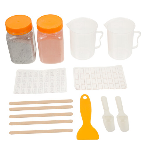 2Sets DIY Silikonformen Mini Für Sandtisch Modellbau Bunt 2