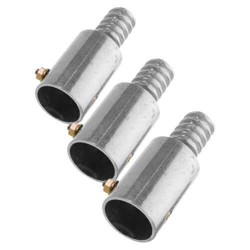 12Pcs Silver Aluminum Threaded Replacement Tips for Mop Broom Handles 1