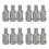 12Pcs Silver Aluminum Threaded Replacement Tips for Mop Broom Handles 4
