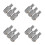12Pcs Silver Aluminum Threaded Replacement Tips for Mop Broom Handles 5