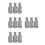 12Pcs Silver Aluminum Threaded Replacement Tips for Mop Broom Handles 6