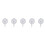 5Pcs Mechanical Dial Indicator Silver Stainless Steel Precision Gauge 9