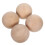 8Pcs Solid Wood Round Spheres Beige Unfinished for Craft Projects 2