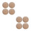 8Pcs Solid Wood Round Spheres Beige Unfinished for Craft Projects 3