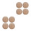 8Pcs Solid Wood Round Spheres Beige Unfinished for Craft Projects 6