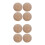 8Pcs Solid Wood Round Spheres Beige Unfinished for Craft Projects 9