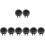8Pcs Black Electric Kettle Covers Replacement Lids for Kitchen 2