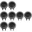 8Pcs Black Electric Kettle Covers Replacement Lids for Kitchen 7