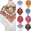 Vielseitiger Schal mit Fransen, weicher Polyesterstoff,-Rosenrot 6
