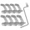 20/30/40Pcs Galvanized Wire Tightener Tool With Reusable-40PCS 6