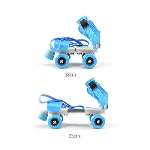 3Pièces Chaussures De Patinage Enfants Protection Double Rangée 2