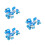 3Pièces Chaussures De Patinage Enfants Protection Double Rangée 8