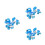 3Pièces Chaussures De Patinage Enfants Protection Double Rangée 9