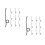 20Pcs Durable Stainless Steel Tool Springs Silver Replacement Set 6