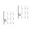20Pcs Durable Stainless Steel Tool Springs Silver Replacement Set 7