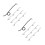 20Pcs Durable Stainless Steel Tool Springs Silver Replacement Set 10