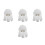 4Pièces Perruques Cosplay PVC Multicolores Longues Pour Cosplay 5