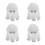 4Pièces Perruques Cosplay PVC Multicolores Longues Pour Cosplay 6