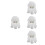4Pièces Perruques Cosplay PVC Multicolores Longues Pour Cosplay 7