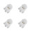 4Pièces Perruques Cosplay PVC Multicolores Longues Pour Cosplay 10