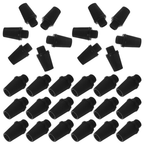 200Stk Kabelhalter Strain Relief Für Pendelleuchten Schwarz Kunststoff 1