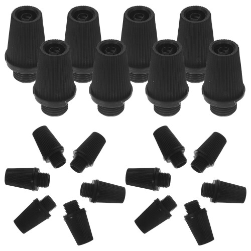 200Stk Kabelhalter Strain Relief Für Pendelleuchten Schwarz Kunststoff 2