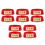 5Pcs Sleek Plastic Fire Extinguisher Floor Stand Base with Glow Design 5