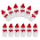 36Sets Clear Snowman Bottles with Cap Assorted Storage 2