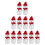 36Sets Clear Snowman Bottles with Cap Assorted Storage 3