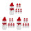 36Sets Clear Snowman Bottles with Cap Assorted Storage 5