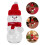 36Sets Clear Snowman Bottles with Cap Assorted Storage 11