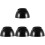 4Pièces Insert Casquette Bump Cap ABS Pe Noir Protection 4