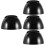 4Pièces Insert Casquette Bump Cap ABS Pe Noir Protection 8