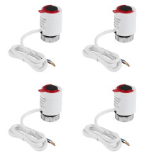 4X 230V Normally Closed NC M30x1.5mm Electric Thermal Actuator for Underfloor Heating TRV Thermostatic Radiator Valve