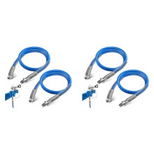 4Ft Airless Paint Spray Extension Hose,3/16Inch Pressure Paint Spray Whip Hose,3000PSI Extended Wall Painting Tube 4PCS