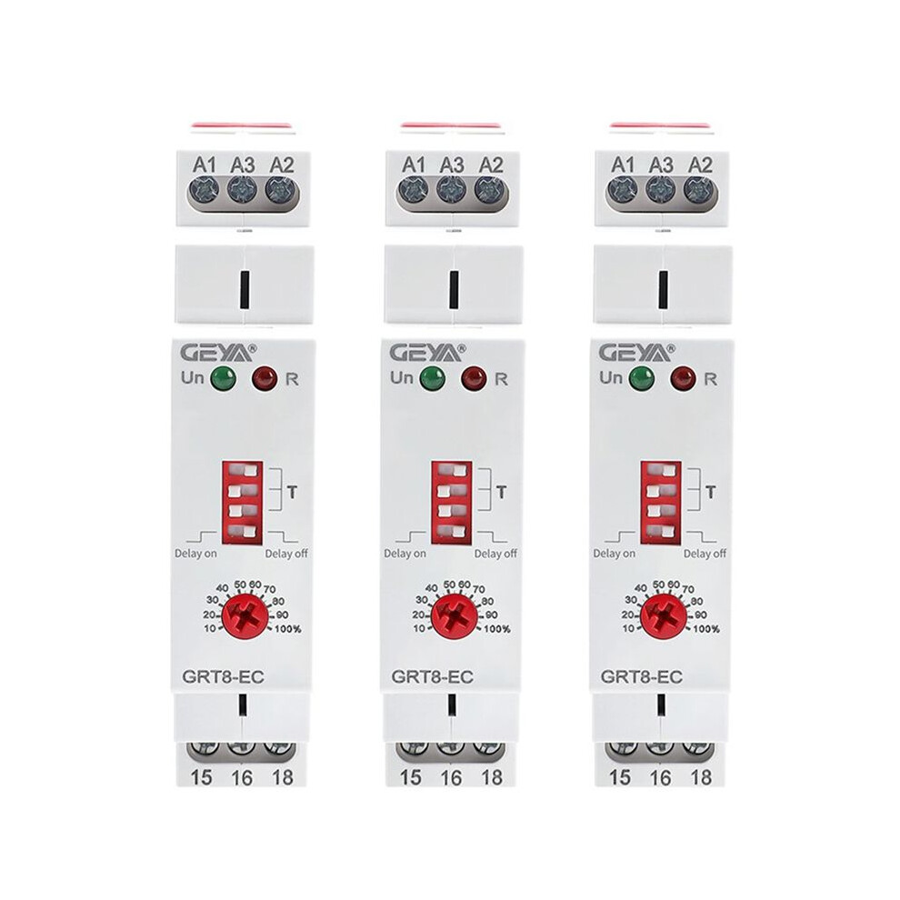 3X Geya Grt8-Ec 10A Dual Function Timer Relay Delay Or Off Delay Relay Ac230v Relay 4711721933121