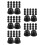 100Pcs Black Plastic Bolt Nut Covers for Playground Equipment Safety 6