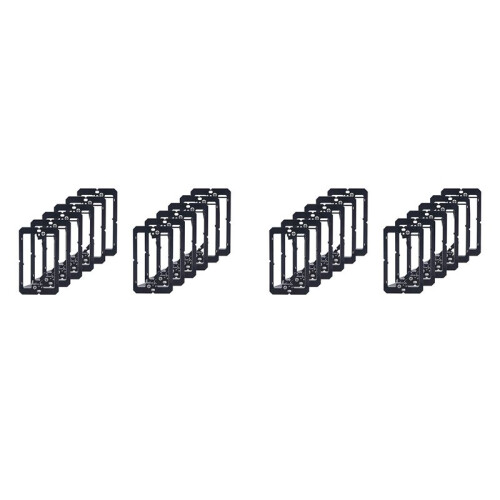 24 Pcs Single Gang (1-Gang) Low Voltage Wallplate Mounting Bracket - Black 1