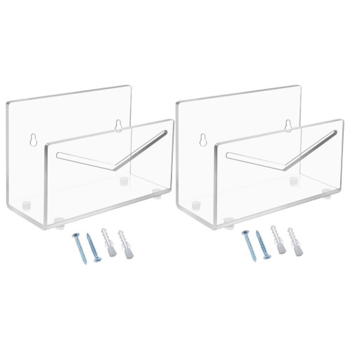 6Pcs Transparent Mail Holder Organizer for Desktop and Wall Office Use 1